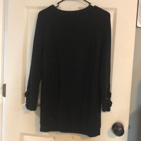 Long Black Sweater - Picture 6 of 6